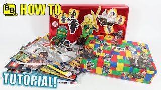 HOW TO MAKE LEGO XMAS WRAPPING PAPER YOURSELF [upl. by Neerol]