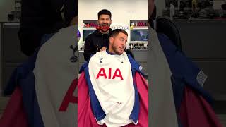 The Barber Trolled Hazard With Tottenham😂🤫 shorts football soccer [upl. by Beale]