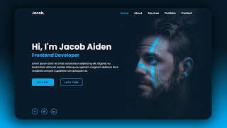 Personal Portfolio Website using HTML amp CSS [upl. by Wilkens627]