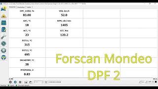 Wypalanie DPF Mondeo mk4  Forscan  poprawione [upl. by Eiclek397]