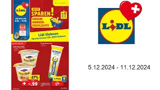 Lidl Prospekt  512  11122024  Neueröffnung Siebnen [upl. by Helman627]