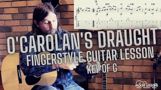 OCarolans Draught Fingerstyle Guitar Lesson [upl. by Castora]