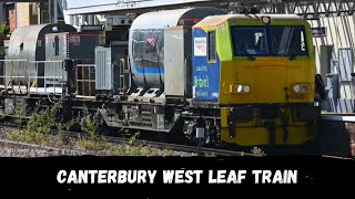 Rare movement at Canterbury West  leaf train on test training into sidings [upl. by Alyahsat]