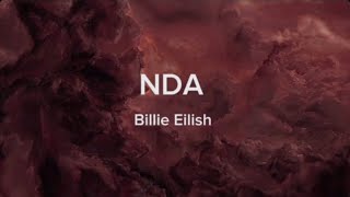 NDA  Billie Eilish Lyrics edit [upl. by Sirrom]