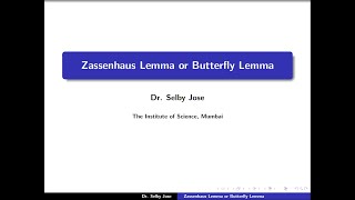 Group Theory Lecture 18 Zassenhaus Lemma [upl. by Rupert926]