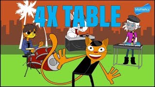 4x TABLE SONG MATHLETICS [upl. by Arraic974]