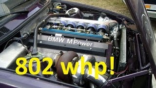 E30 TURBO 802 WHP  Insanity [upl. by Ameekahs458]