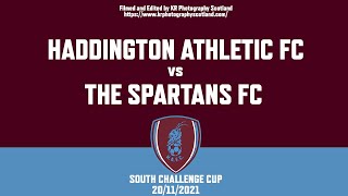 Haddington Athletic FC 0  2 The Spartans FC EXTENDED HIGHLIGHTS South Challenge Cup 20112021 [upl. by Alban745]