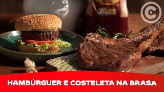 Como assar Hambúrguer e Costeleta Aberdeen Angus na Brasa [upl. by Liza]