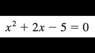 x2  2x  5  0 [upl. by Colfin]