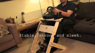 The WheelStand mkII  Custom DIY Steering Wheel Stand [upl. by Aelgna295]