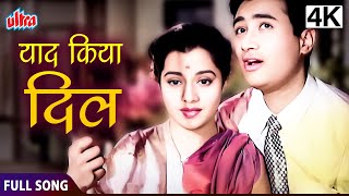 याद किया दिल ने  Yaad Kiya Dil Ne  Dev Anand Usha Kiran  Patita Movie Full Song [upl. by Trudy671]