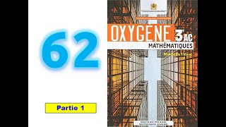 Oxygène en mathematique 3AC page 62 partie 1 théorème de thalès [upl. by Obellia]