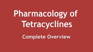 Pharmacology of Tetracyclines  Complete Overview ENGLISH  Dr Shikha Parmar [upl. by Lapides]