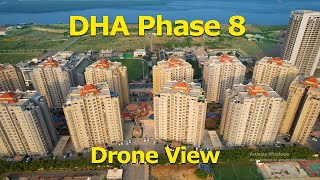 DHA Phase 8 Karachi Drone View [upl. by Aleris]