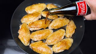 A single ingredient and the chicken wings will melt in your mouth Coca cola chicken wings recipe [upl. by Aernda513]