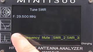 Mini1300 43quottouch screen 011300MHz HF VHF UHF ANT SWR Antenna Analyzer [upl. by Standice]