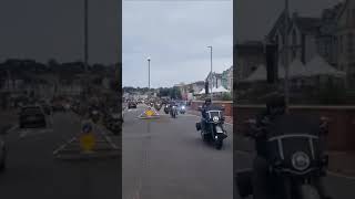 Satans Slaves motorcycle club Arriving Paignton Bike night [upl. by Okire]