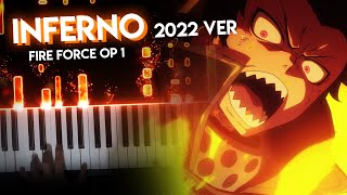 Inferno  Fire Force OP 1  MrsGREEN APPLE piano 2022 ver [upl. by Yeo]