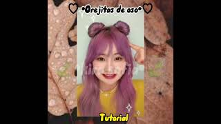 🧸♡•Peinado de orejitas de oso•♡🧸 viral apoyo peinados [upl. by Ettesus]