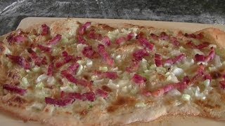 Tarte Flambee  Flammkuchen [upl. by Cohby136]