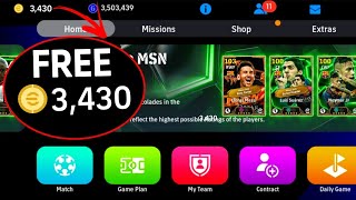 How to get 3430 Free Coins In eFootball 2025 Mobile 🔥 🔥 🔥 [upl. by Huppert]