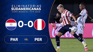 PARAGUAY vs PERÚ 00  RESUMEN  ELIMINATORIAS SUDAMERICANAS  FECHA 1 [upl. by Drofnelg114]