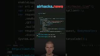 How To Inspect  Log HttpClient Traffic java shorts coding airhacks [upl. by Eetnuahs]