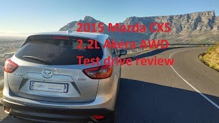 2015 Mazda CX5 22L Akera AWD Test drive review [upl. by Marjana]