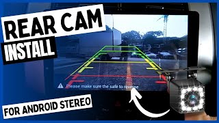 How To Install Reverse Camera And Setup With Android Car Stereo [upl. by Ahsenrac]