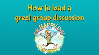 How to lead great group discussion  beginners guide [upl. by Stewardson]