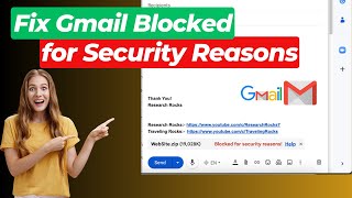 How to Fix Gmail Blocked for Security Reasons  File types blocked in Gmail  Solve Blocked [upl. by Anabahs817]