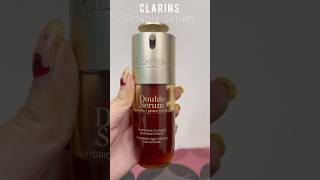 How to use Clarins DOUBLE SERUM faceeye review ashortaday shortsfeed ytshorts YouTube shortsyt [upl. by Eesdnil]