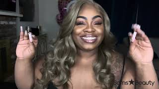 SENSATIONNEL LACE FRONT WIG BARELACE GLUELESS YPART BILANY  SAMSBEAUTYCOM [upl. by Elihu]