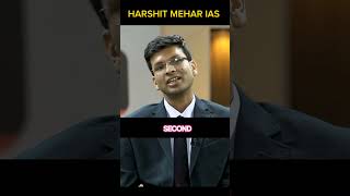 UPSC TOPPER HARSHIT MEHAR IAS INTERVIEW [upl. by Piks]