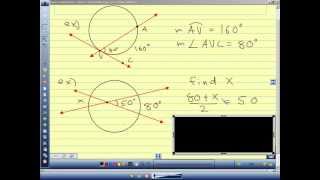 Geometry 94 Secant and Tangent anglesavi [upl. by Lemor]