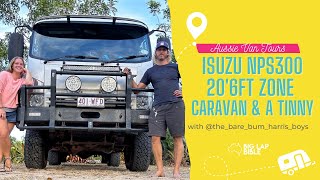 Isuzu NPS300 Truck amp Zone RV 206FT Caravan Tour with a Tinny On Board for the Big Lap [upl. by Eltsryk877]