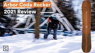 2021 Arbor Coda Rocker Snowboard Review  Curated [upl. by Kcinemod]