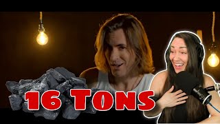 16 tons of MAGIC  SIXTEEN TONS  Low Bass Singer Cover  Reaction [upl. by Ynneg]