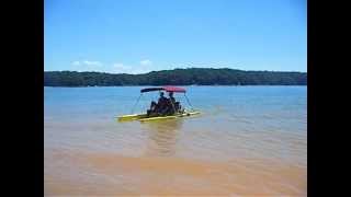 SeaCycle PADDLE Catamaran SEA CYCLE LIMO Pontoon Paddle Boat катамаран [upl. by Ttenna764]