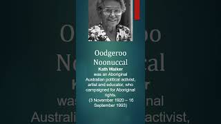 Oodgeroo Noonuccal Aboriginal Australian writer ugcnet2024 englisliterature [upl. by Dent617]