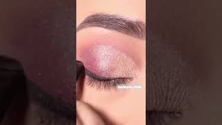 Glossy easy eye makeup lookmakeuptutorial eyemakeup eyemakeuptutorial shorts trending [upl. by Yllak]