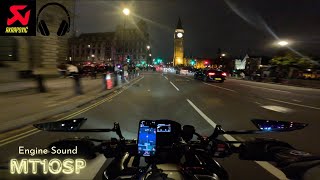 MT10SP  Akrapovic Titanium  London  Covent Garden  Westfield [upl. by Lunna]