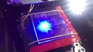 Neje DK8KZ 1W laser engraving plexiglass  acrylic glass [upl. by Ortiz424]