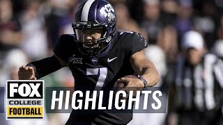 TCU vs Baylor  Highlights  FOX COLLEGE FOOTBALL [upl. by Notyalc371]