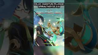 C0 Diluc Xianyun Furina Plunge Vaporize Vape Team Maguu Showcase Spiral Abyss 46 [upl. by Roskes592]