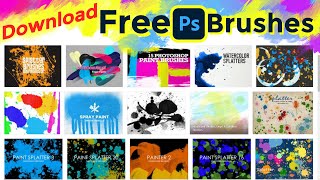 How to Download free brushes for photoshop [upl. by Chilton498]