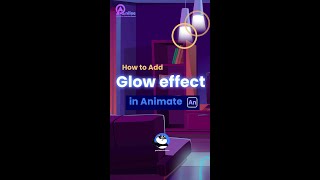 How to add a glow effect in adobe animate  adobe animate  Shorts [upl. by Glenna]