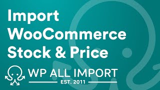 Import WooCommerce Product Stock and Price from CSV Excel or XML [upl. by Justina]