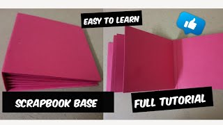 DIY  How to make scrapbook base full tutorial  6×6 size [upl. by Coucher]